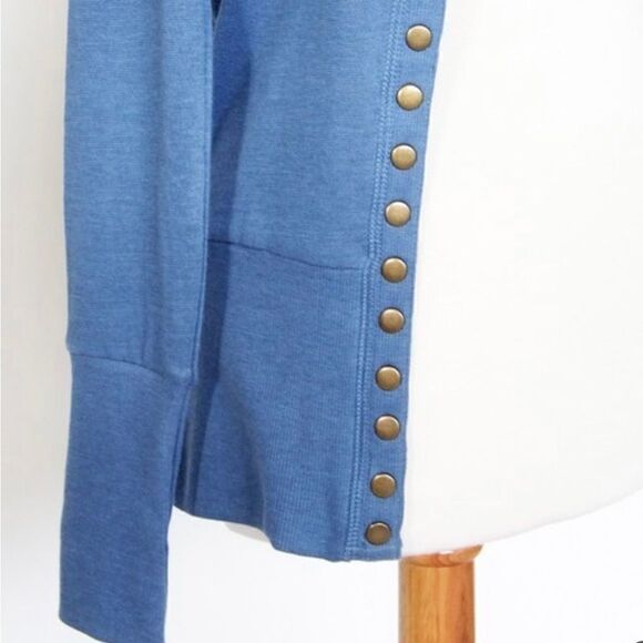 Denim blue button cardigan - Picture 10 of 14